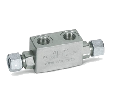 ГИДРОЗАМКИ ДВУХСТОРОННИЕ ДЛЯ МОНТАЖА НА ТРУБКАХ 12ММ (DIN 2353) VBPDE 2 CEXC